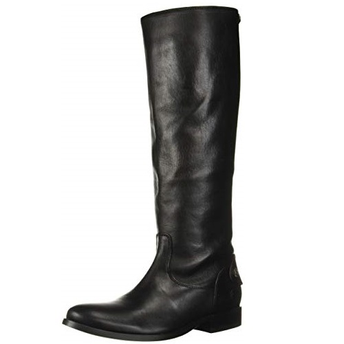 Frye Women's Melissa Button Back Zip Knee High Boot, Black Extended, 7 M US, Only $73.45