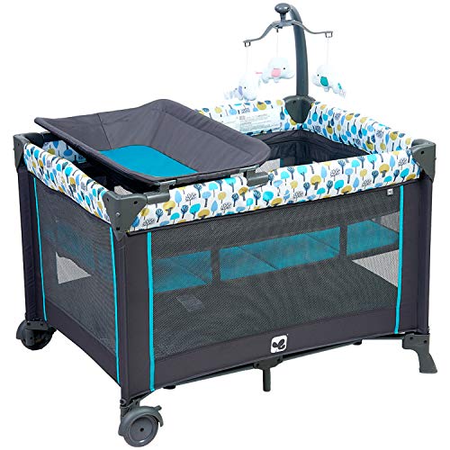 史低價！Kidsry可移動嬰幼兒遊戲床，帶尿布替換台，原價$149.00，現僅售$69.99，免運費！