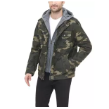 Levi's Men's Washed Cotton Hooded Military Jacket (Regular and Big and Tall Sizes) $29.99