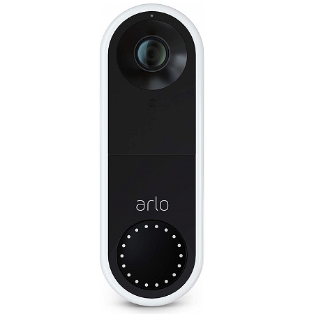 Arlo Video Doorbell | HD Video Quality, Weather-Resistant, 2-Way Audio | Motion Detection and Alerts | Easy Installation (Existing Doorbell Wiring Required) | (AVD1001), AVD1001-100NAS, only $59.49