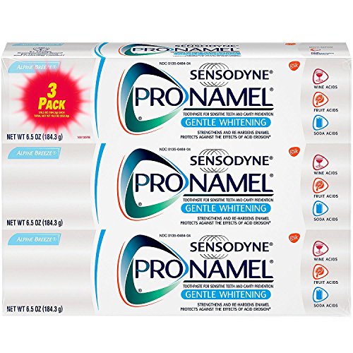 Sensodyne舒适达 ProNamel 强化珐琅质美白牙膏，6.5 oz/支，共3支，现仅售$23.98