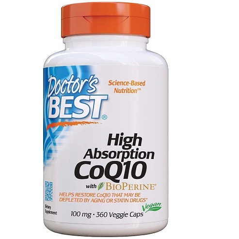 Doctor's Best High Absorption CoQ10 with BioPerine, Gluten Free, Naturally Fermented, Vegan, Heart Health & Energy Production, 100 mg 360 Veggie Caps, only $32.70