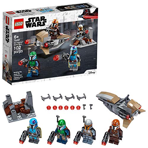 LEGO Star Wars Mandalorian Battle Pack 75267 Mandalorian Shock Troopers and Speeder Bike Building Kit; Great Gift Idea for Any Fan of Star Wars: The Mandalorian TV Series,  102 Pieces  Only $11.99