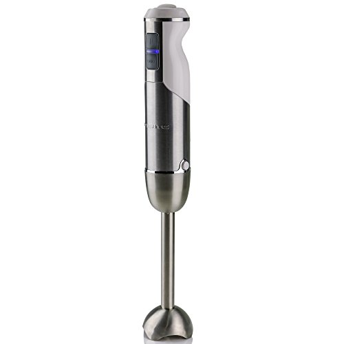 Ovente Powerful Immersion Hand Blender 500 Watts with Stainless Steel Blades, Detachable Shaft, 6 Variable Speeds Stick Blender for Smoothies, Puree Baby Food, Sauces and Soup, HS660W, Only $16.74