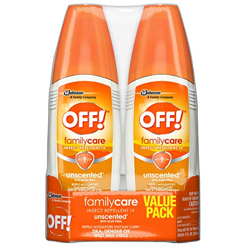 OFF! Family Care Insect & Mosquito Repellent, Unscented with Aloe-Vera, 7% Deet 6 oz, Value pack. (Pack of 2), Only $5.83