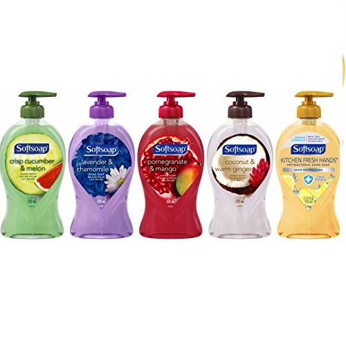 Softsoap 洗手液，11.25 oz/瓶，共5瓶不同香味， 现仅售 $14.24，免运费！