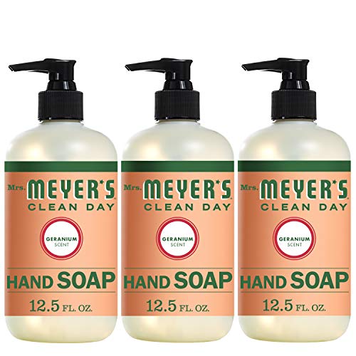 Mrs. Meyer’s Clean Day Liquid Hand Soap, Geranium Scent, 12.5 Fl Oz, Pack of 3 $10.91