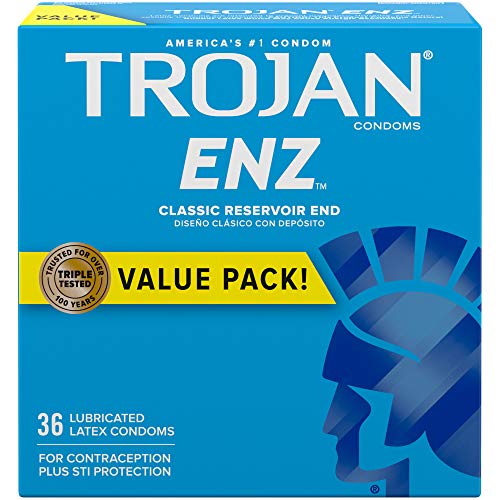 Trojan ENZ Premium Smooth Lubricated Condoms - 36 count, Only $5.45