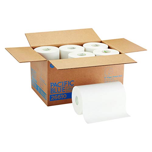 Pacific Blue Ultra 9” Paper Towel Roll (Previously Branded SofPull) by GP PRO (Georgia-Pacific), White, 26610, 400 Feet Per Roll, 6 Rolls Per Case $26.17