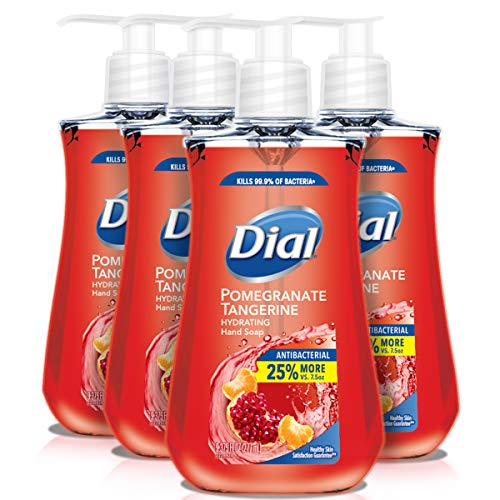 Dial Antibacterial Liquid Hand Soap, Pomegranate & Tangerine, 9.375 Oz (Count Of 4), Only $6.49