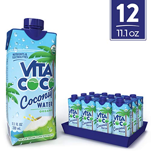 Vita Coco Coconut Water, Pure Organic | Natural Hydrating Electrolyte Drink | Shelf Stable | Smart Alternative To Coffee, Soda, & Sports Drinks | Gluten Free | 11.1 Oz (Pack Of 12) $8.32