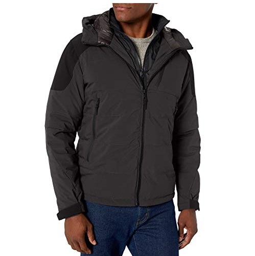 Hawke & Co Men's Pro Series Midweight Hooded Jacket | Rain and Wind Resistant Performance Coat, Only $27.43