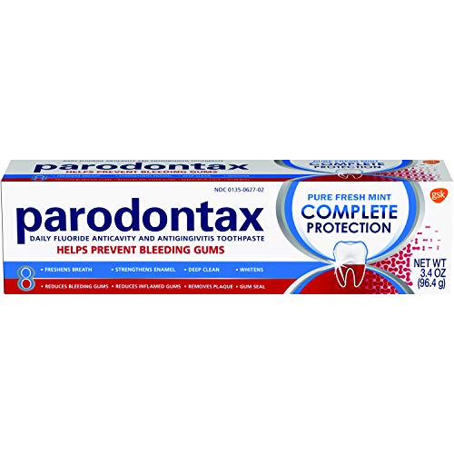 Parodontax Complete Protection Toothpaste for Bleeding Gums, Gingivitis Treatment and Cavity Prevention, Pure Fresh Mint - 3.4 Ounces, Only $4.57
