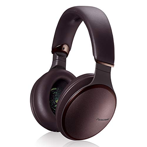Panasonic Noise Cancelling Over The Ear Headphones with Wireless Bluetooth, Alexa Voice Control & Other Assistants – Brown (RP-HD805N-T) $136.88