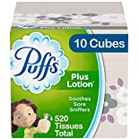 Puffs Plus Lotion Facial Tissues, 10 Cubes, 52 Tissues per Box (520 Tissues Total) $11.96