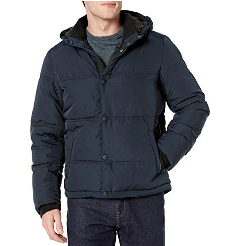 Lucky Brand Men's Summit Snap Front Puffer Coat, Only $23.97