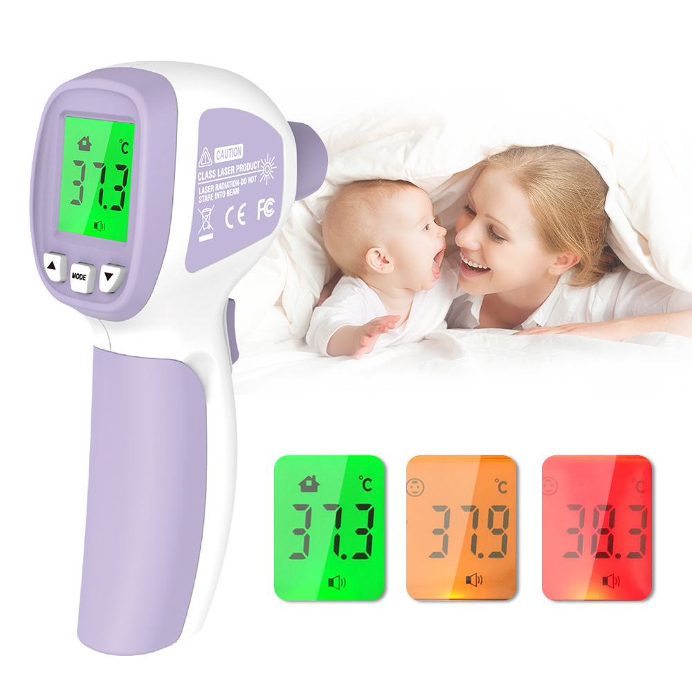 LCD Digital IR Thermometer Non-contact Infrared Forehead Thermometer Fever Thermometer Dual Mode Temperature Meter with Fever Alarm Data Storage $46.69