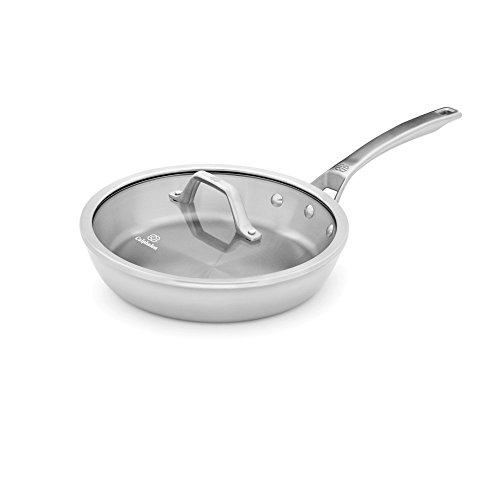 Calphalon 1948246 Signature Stainless Steel Covered Skillet, 10