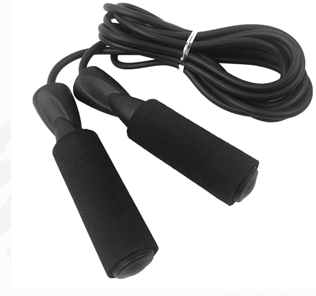 Adjustable Jump Rope Fitness Skipping Rope Soft Foam Handles Tangle-free for Exercise Workouts Speed Endurance Training only $5.99
