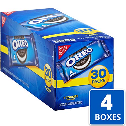OREO Chocolate Sandwich Cookies, 30 - 1.59 oz Snack Packs, Only $12.69