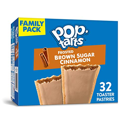 Kellogg's Pop-Tarts Frosted Brown Sugar Cinnamon - Toaster Pastries Breakfast for Kids, Family Pack (2 Count of 27 oz Boxes), 54.1 oz, Only  $7.00