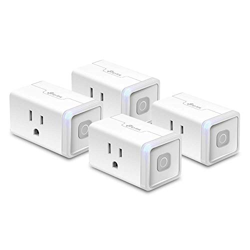 Kasa Smart Plug by TP-Link, Smart Home WiFi Outlet works with Alexa, Echo, Google Home & IFTTT, No Hub Required, Remote Control, 12 Amp, UL certified, 4-Pack (HS103P4), Only $20.99