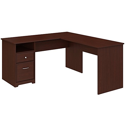 史低價！Bush Furniture L型辦公桌和儲物櫃套裝，原價$329.99，現僅售$273.94，免運費