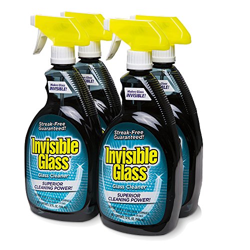 Invisible Glass 92194-4PK 32 oz. - Cleaner and Window Spray for Home and Auto for a Streak-Free Shine. Film-Free Glass Cleaner Safe for Tined and Non-Tinted Windows. W Set of 4, Only $17.10