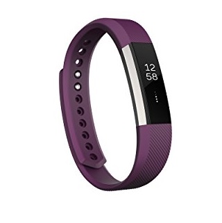 Fitbit Alta Fitness Tracker, Silver/Plum, Large (6.7 - 8.1 Inch) (US Version), Only $64.83