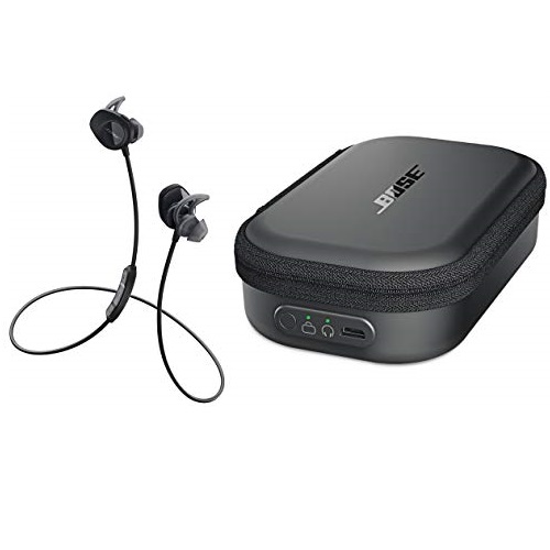 Bose SoundSport Wireless Headphones, Black + Charging Case, Only $123.0