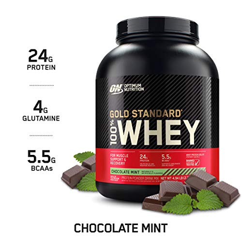 OPTIMUM NUTRITION GOLD STANDARD 100% Whey Protein Powder, Chocolate Mint, 4.94 lb, 79.04 oz (Package May Vary), Only $34.90