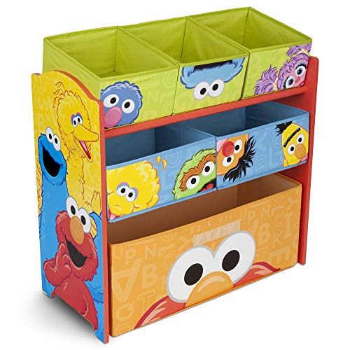 Delta Children 6-Bin Toy Storage Organizer, Sesame Street, Only $24.99, You Save $11.68 (32%)
