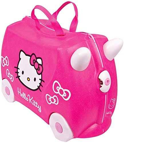 Trunki Original Kids Ride-On Suitcase and Carry-On Luggage - Hello Kitty (Pink Sparkle), Only $44.51