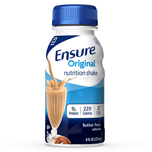 Ensure Original Nutrition Shake With 9g of Protein, Meal Replacement Shakes, Butter Pecan, 8 Fl Oz, 24 Count, Only $20.34