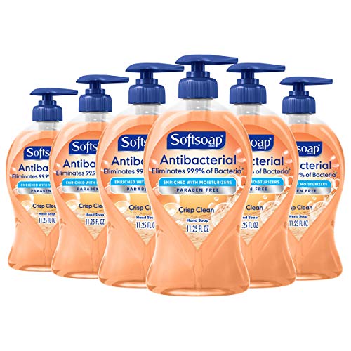 Softsoap 液體抗菌洗手液，11.25 oz/瓶，共6瓶，原價$17.94，現點擊coupon后僅售$9.50，免運費！