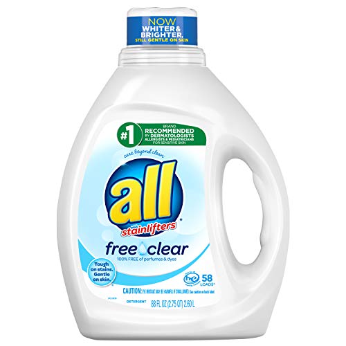 All Liquid Laundry Detergent, Free Clear for Sensitive Skin, 58 Loads, 88 Fluid Ounce, Only $4.54