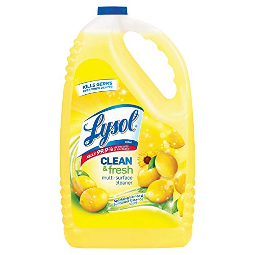 Lysol Clean & Fresh Multi-Surface Cleaner, Lemon & Sunflower, 144oz, Only $16.25