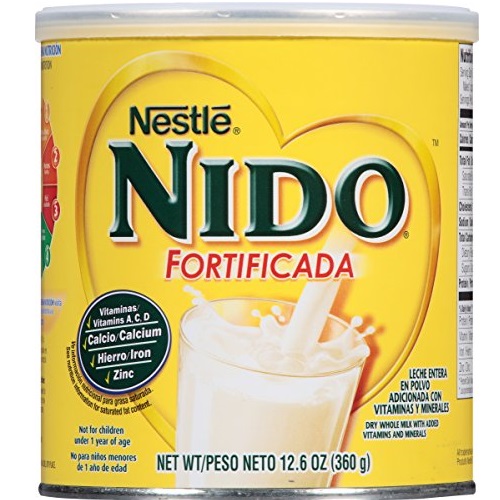 Nestle NIDO 雀巢升级配方全脂罐装奶粉，12.6 oz，原价$10.69，现仅售$4.26，免运费！