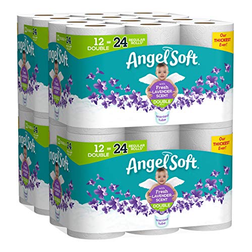 Angel Soft Toilet Paper with Fresh Lavender Scented Tube, 48 Double Rolls = 96 Regular Rolls, 214 2-Ply Sheets Per Roll $22.99