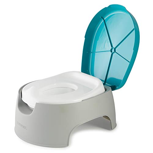 Summer Infant 3-in-1 Train with Me Potty – Potty Seat, Potty Topper and Stepstool for Toddler Potty Training and Beyond – Easy to Empty and Clean, Space Saving 3-in-1 Solution, Only $17.89