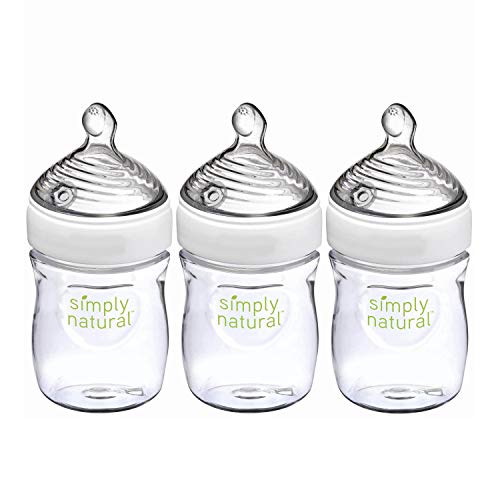 NUK Simply Natural Baby Bottles, 5 Oz, 3 Pack, Only $8.59, You Save $10.40 (55%)