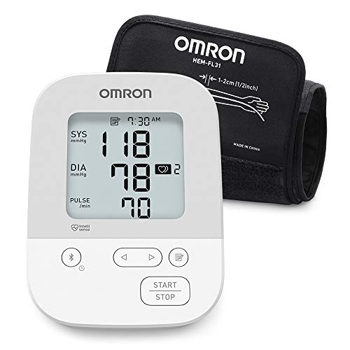 Omron BP5250 Silver Blood Pressure Monitor, Upper Arm Cuff, Digital Bluetooth Blood Pressure Machine, Storesup To 80 Readings, Only $47.39
