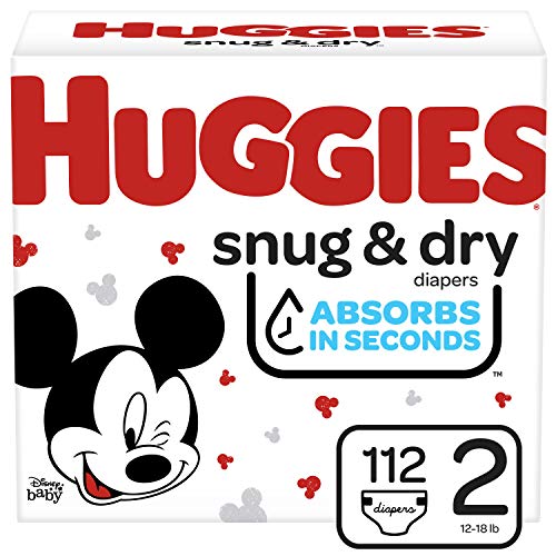 Huggies Snug & Dry Baby Diapers, Size 2, 112 Ct, Only $22.31