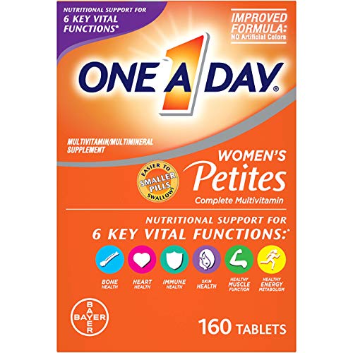 One A Day Women’s Petites Multivitamin,Supplement with Vitamin A, Vitamin C, Vitamin D, Vitamin E and Zinc for Immune Health Support, B Vitamins, Biotin, Folate , 160 Count, Only $5.20