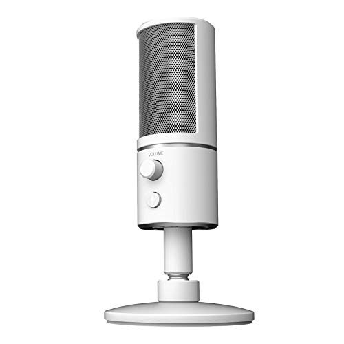 Razer Seiren X USB Streaming Microphone: Professional Grade - Built-in Shock Mount - Supercardiod Pick-Up Pattern - Anodized Aluminum - Mercury White, Only $59.99