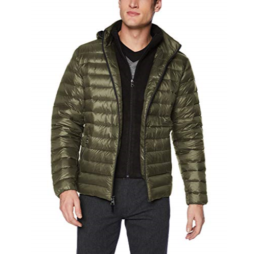 Calvin Klein Men's Packable Down Hooded Coat $50.90 FREE Shipping