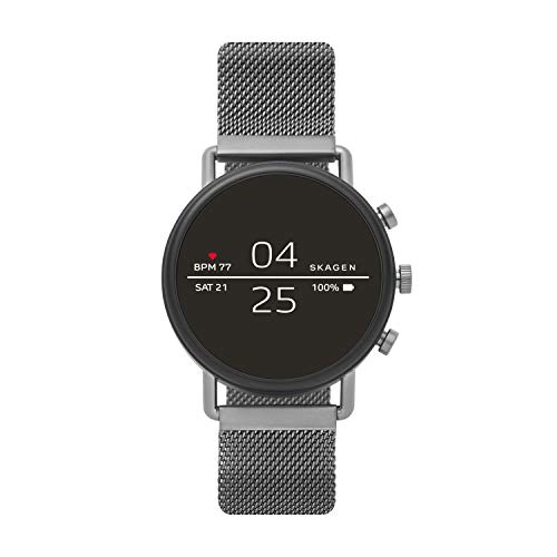 Skagen Skagen Connected Falster 2 Stainless Steel Touchscreen Smartwatch with Heart Rate, GPS, NFC, and Smartphone Notifications $99.00