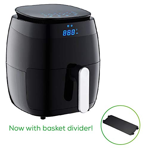 GoWISE USA 5.0-Quart 1500-Watt Digital Air Fryer with 8 Presets, GW22821-S + 50 Recipes (Black), Only $59.99