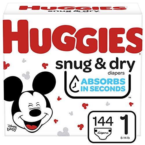 Huggies Snug & Dry Baby Diapers, Size 1, 144 Ct, Only $22.31