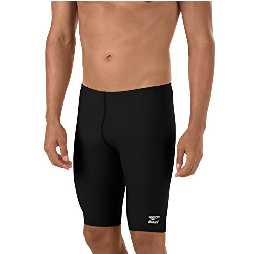 Speedo Men's Race Endurance+ Polyester Solid Jammer Swimsuit $13.69